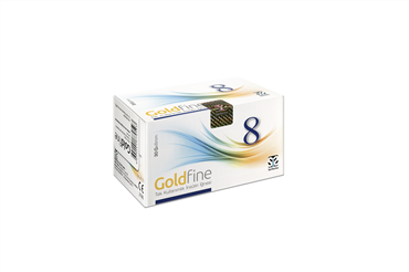 GOLDFINE INSULIN NEEDLE 8 MM