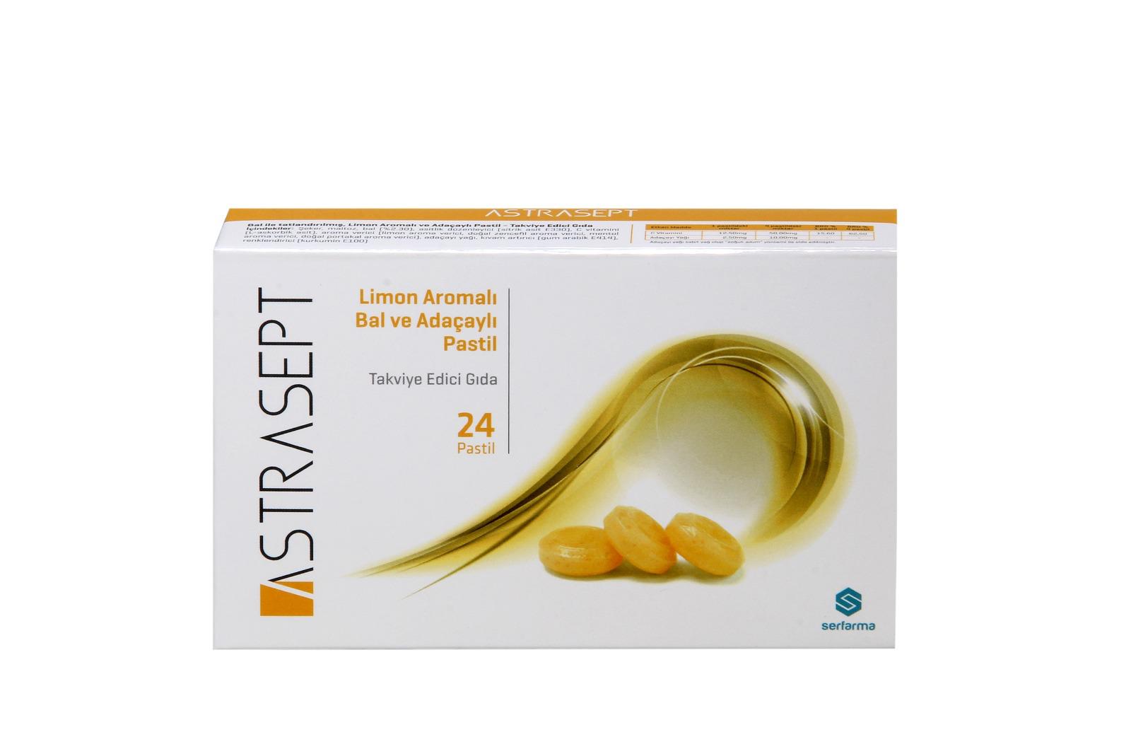 ASTRASEPT PASTİL LİMON AROMALI BAL&ADAÇAY EKSTRAKTLI