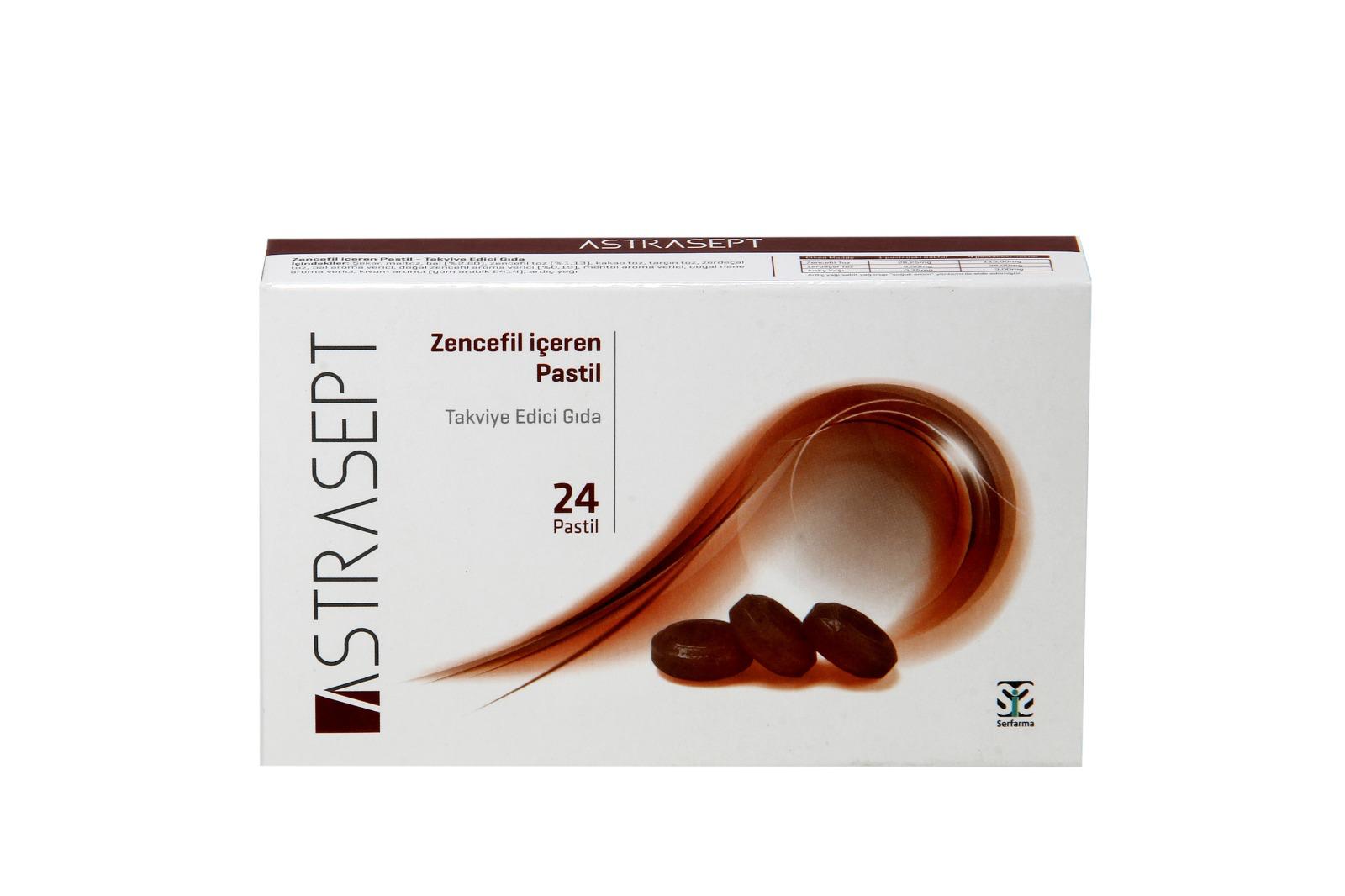ASTRASEPT PASTİL ZENCEFİL EKSTRAKTLI