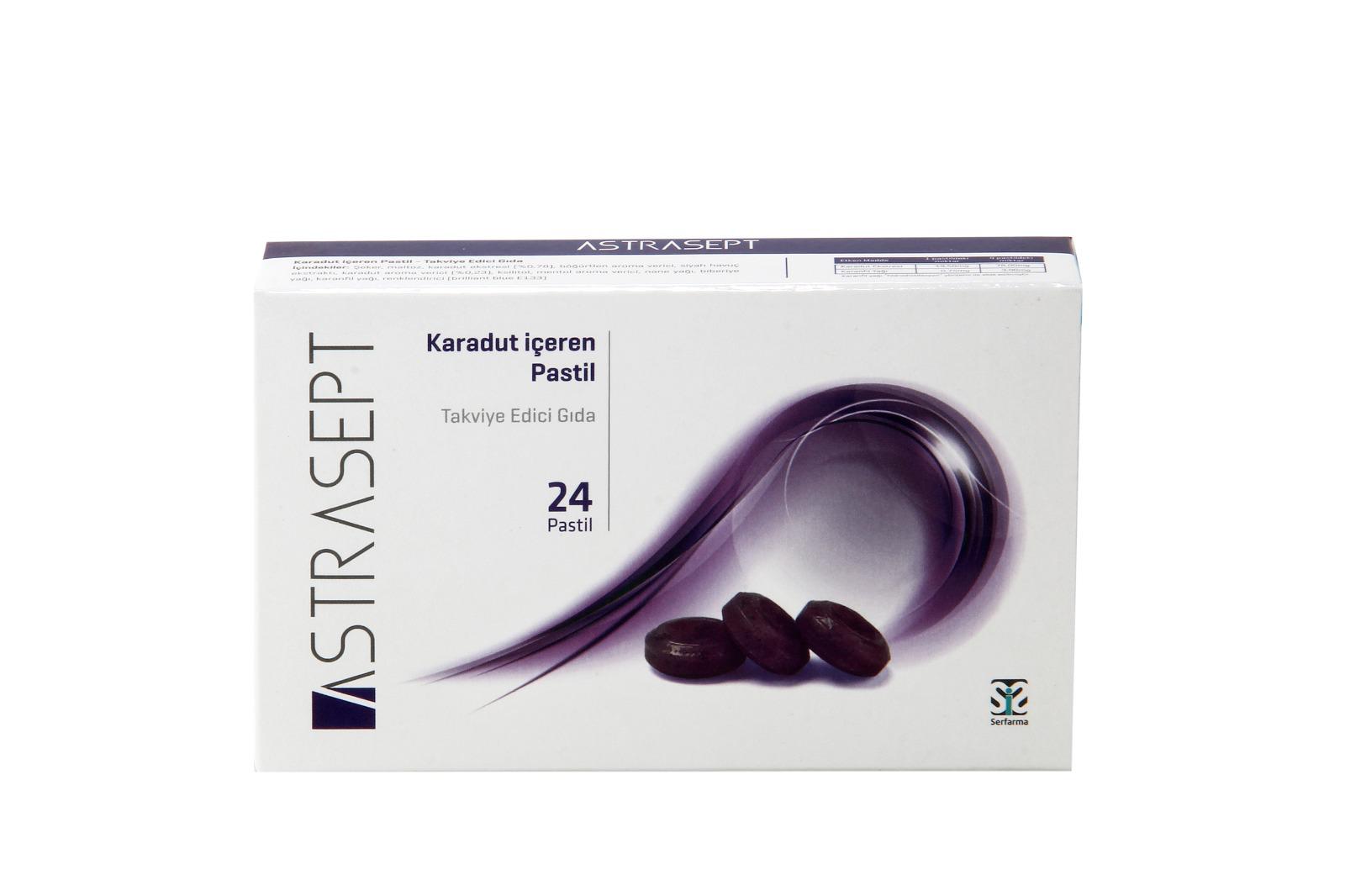 ASTRASEPT PASTİL KARADUT EKSTRAKTLI